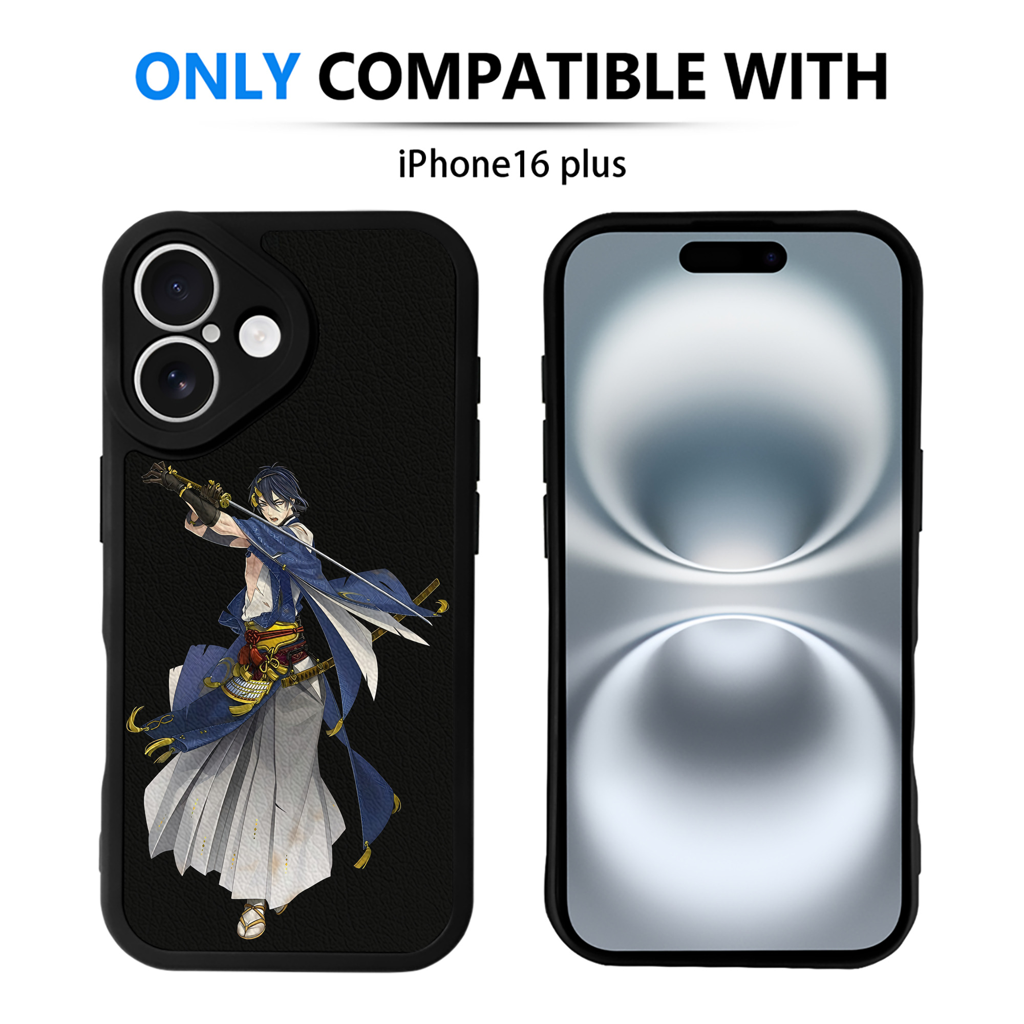 （画像用） 刀剣乱舞 Touken Ranbu 【iPhone 16シリーズ対応】シリコンスマホケース（レザー調） 材質：シリコン